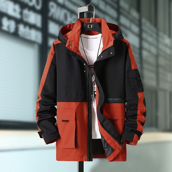 

plus size 10xl 9xl 8xl 7xl 6xl new 2020 autumn spring jackets men classic bomber coat solid casual fashion clothes, Black;brown