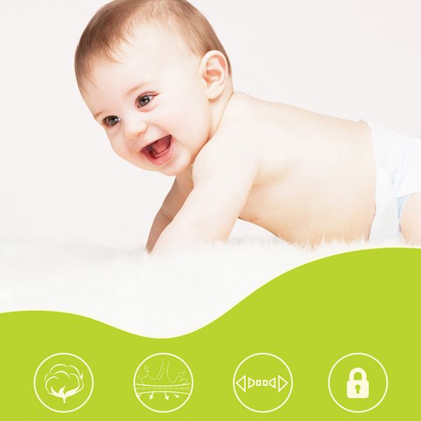 

in stock waterproof breathable disposable baby diapers size l diaper cloth nappies for 8-13kg baby product accessories