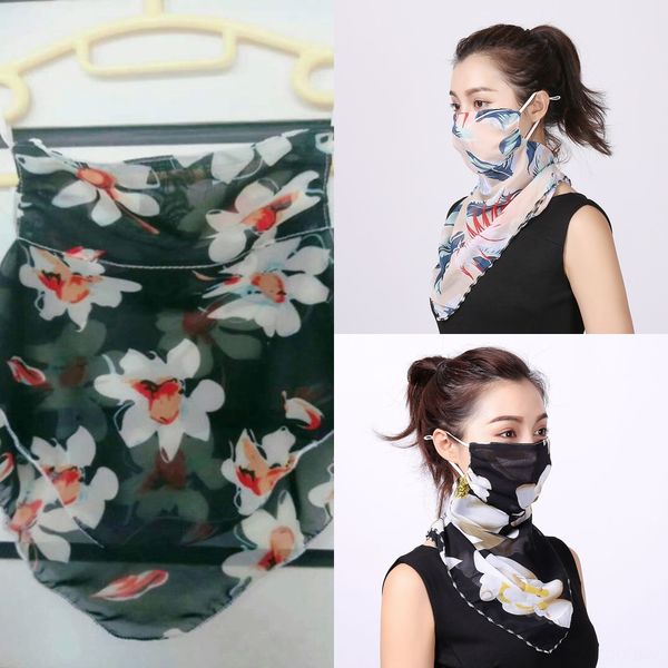 

n1fhs шелковый шарф шарф велоспорт ветрозащитная уф защита маска для лица открытый альпинизм пешие прогулки лыжные головные уборы, Black