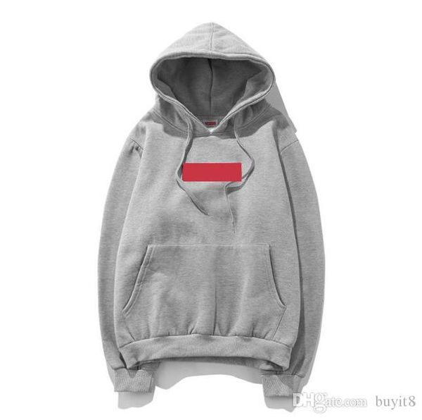 

famous brand casual mens hoodie sweatshirt box logo embroidery men women hoodies pullover designer clothing in size s-xxl, Black