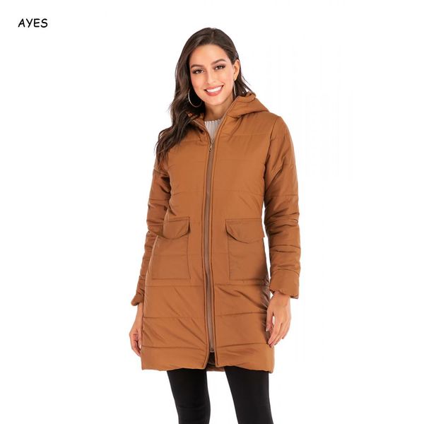 

2019 women parkas winter parka coat women warm puffer jacket ladies hooded long coat parka jacket black slim zipper