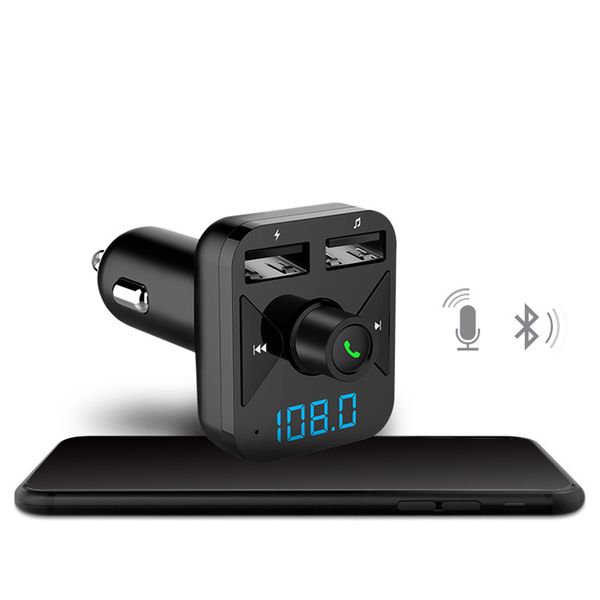 

car dual usb 2.0 3.4a charger automobile wireless bluetooth mp3 player