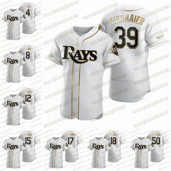 

39 kevin kiermaier 2020 golden editio jersey blake snell wade boggs emilio pagan austin meadows charlie morton joey wendle lowe, Blue;black