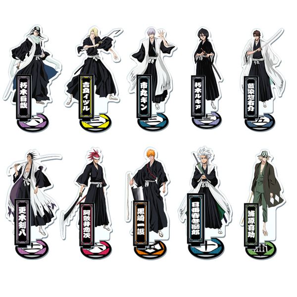 

2019 новое прибытие bleach кучики бьякуя / kurosaki ichigo японский аниме рисунок акрил подставка, Silver