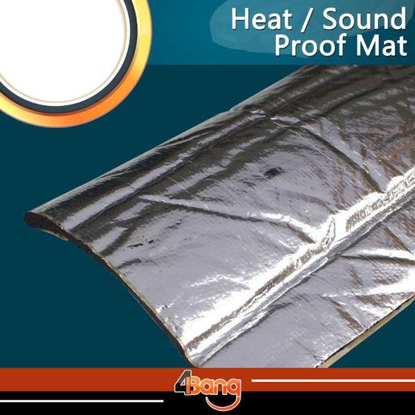 

car-styling 6mm thick 3.28ft heat killer sound insulation doors/roof self-adhesive noise deadener muffler shield mat foil