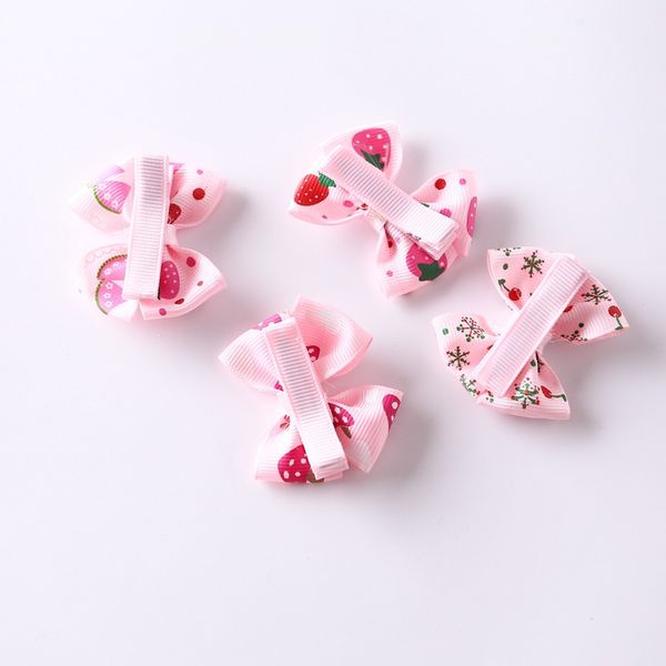 

1200pcs/lot wholesale cute children hair clip hair accessories baby ribbon bow kids baby girls hairpins full cover clips cl06, Slivery;white