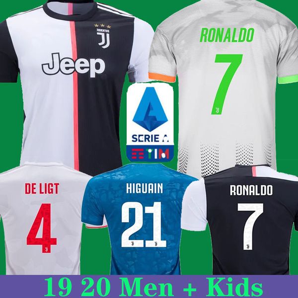 

juventus soccer jersey ronaldo jersey kids uniforms de ligt dybala buffon mandzukic 19 20 thailand football jersey kit soccer shirt maillot, Black;yellow