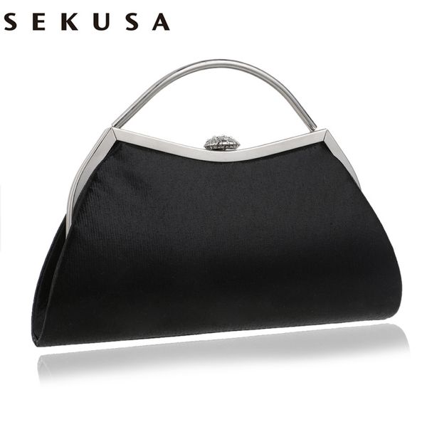 

sekusa простой дизайн смешанное 5 цвет с ручкой вечерние сумки shell shaped цепи плеча сумки для партии мешок вечера t200223