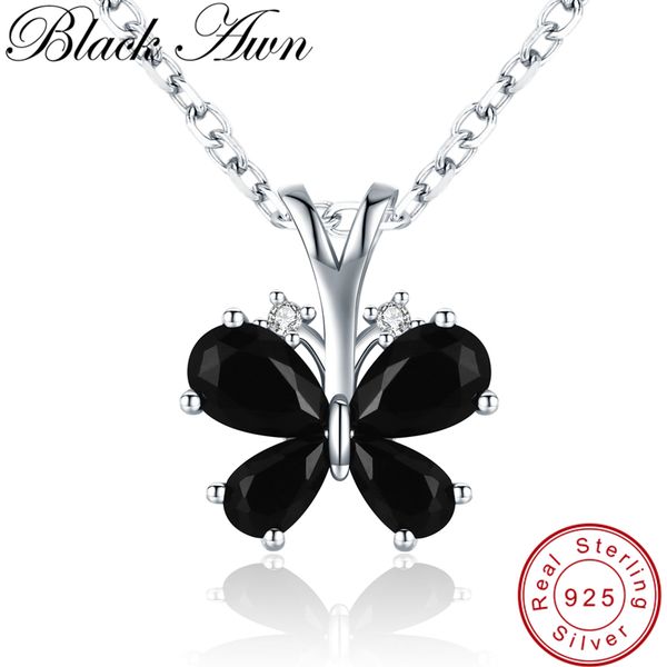 

butterfly romantic arrive 925 sterling silver fine jewelry trendy flower engagement necklaces & pendants for women k016