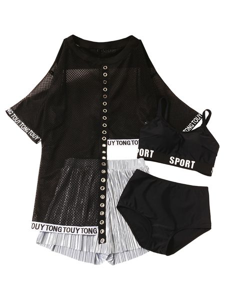 

2019 female biquinis four piece bikini set swimsuit bathing suit swim beach wear summer swimwear swimming suits for women