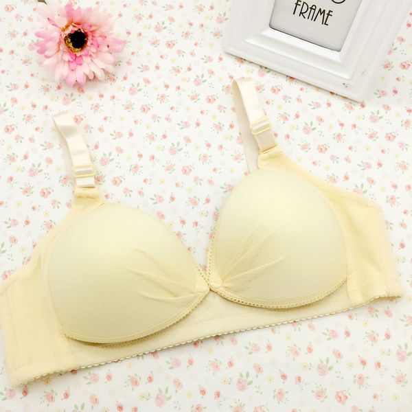 

2017 new style shop supply of goods women's nursing bras front buckle simple comfortable cotton non-steel ring underwear, Red;black