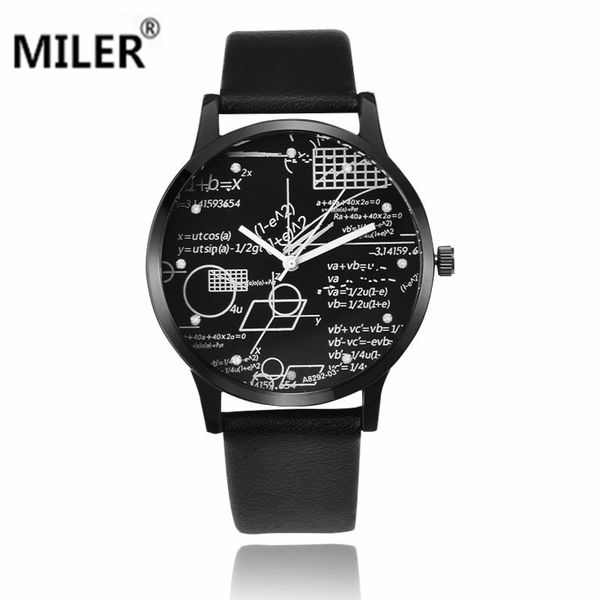 

wristwatches watches men fashion quartz men's watch leather strap relojes needle length classic number style masculine wristwatch, Slivery;brown