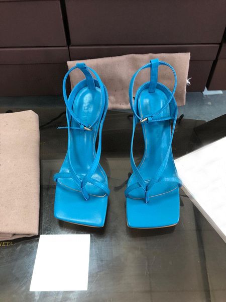 

designer's new leather stilettos, flip-toe heels, block-toe sandals, sizes 35-42, with box and dust bag, Black