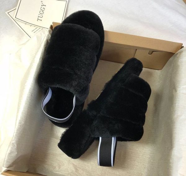 

Оптовая девушки женская обувь Австралия пух да слайд дизайнер роскошные женщины