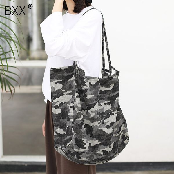 

bxx] casual canvas camouflage bags for women 2020 simple high capacity shoulder messenger bag female travel handbags hk610