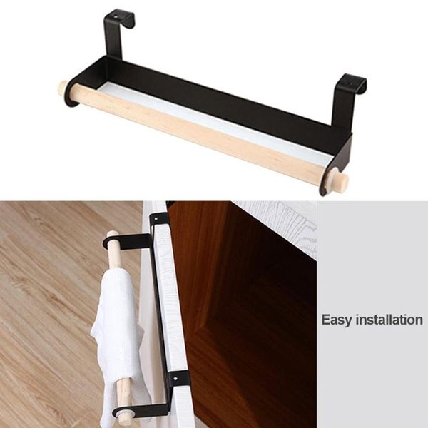 

practical single simple no drilling towel racks fine workmanship long service life kitchen cabinet door back rag hanger