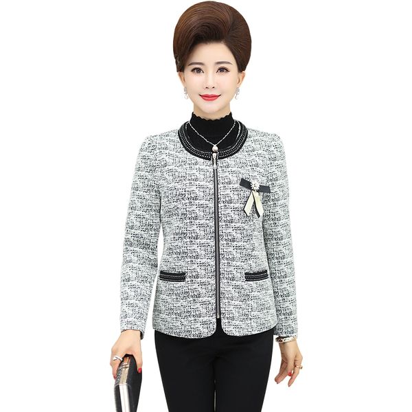 

women blazers and jackets blaser chaquetas 2020 autumn female coats mujer jaqueta casaco feminino gray red plus size l~4xl 5xl, White;black