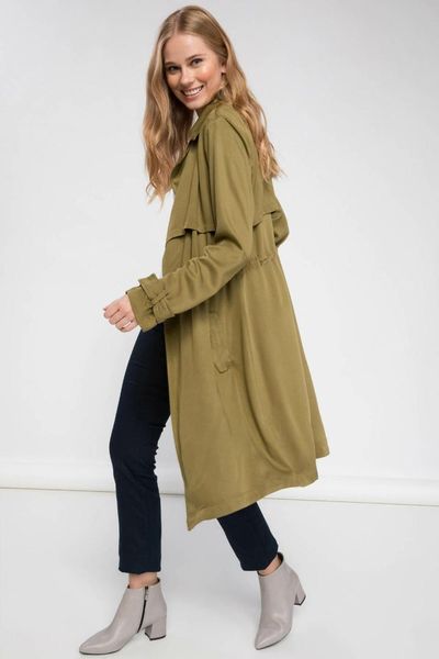 

defacto woman trenchcoat-h8666az18sp, Tan;black