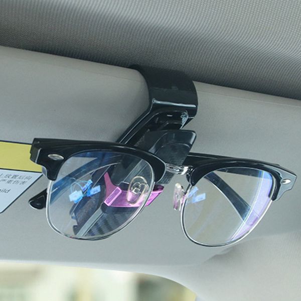 Car Sun Visor Glasses Case Sunglasses Storage Holder Eyeglasses Mount Clip Automotive Accessories Semi Truck Accessories Interior Sports Car Interior
