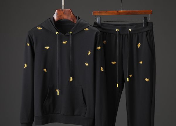 

mens designer tracksuit casual men hoodies suit luxury hoodie casual men black hoodies suit luxury hoodies asian size -3xl, Gray