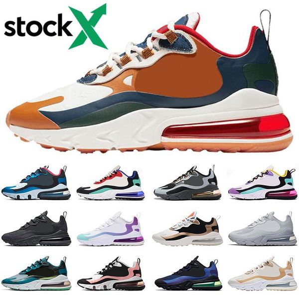 

2020 react stock x running shoes for men women bauhuas triple black cool grey red bronze right violet optical mens trainers sports sneakers