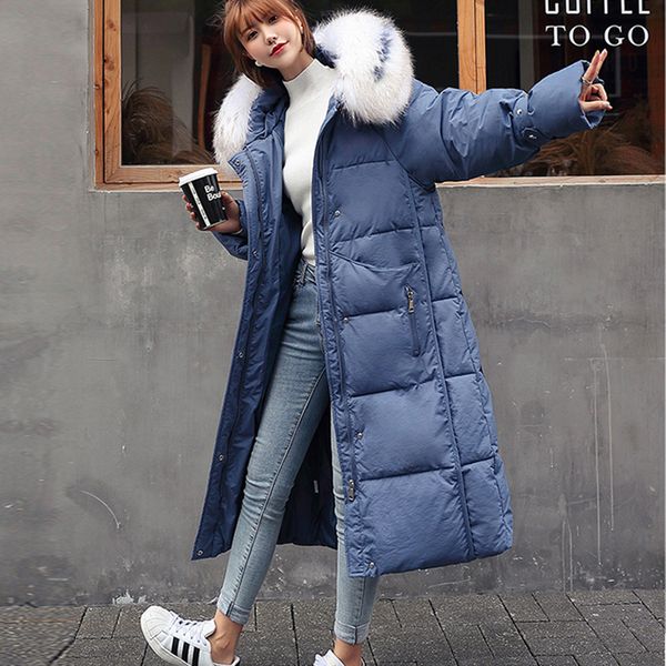 

casual autumn winter jacket coat 2019 fashion slim long thick warm women hoodies fur collar coat casaco feminino inverno, Tan;black