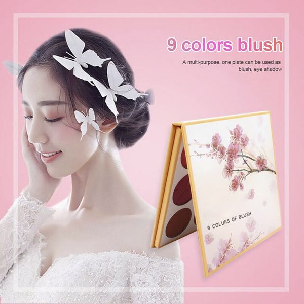 

2019 makeup blush blusher 9 colors long lasting brighten glitter matte for women