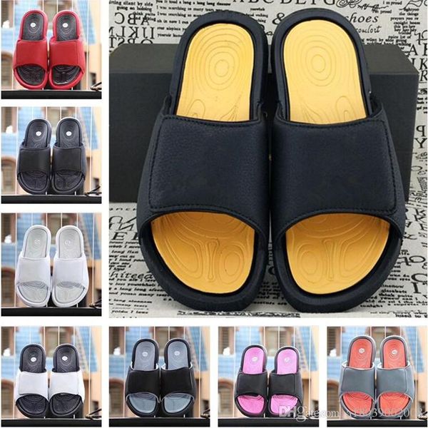 

designer rubber slide sandal floral brocade men slipper gear bottoms flip flops women striped beach causal slipper, Black
