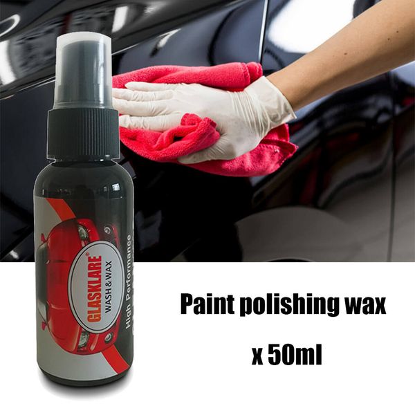 

new 50 ml magic ca r liquid polishing wax scratch remover surface repair agent paint care instant illuminating with towel#p35