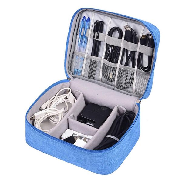 

storage bags travel case cable bag waterproof travel data cable organizer daily gadget charger zipper packs storage pouch kit