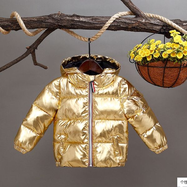 

2019 winter jacket kids baby boys girls autumn down cotton coats warm jackets children snowsuit outerwear new year hooded jacket, Blue;gray