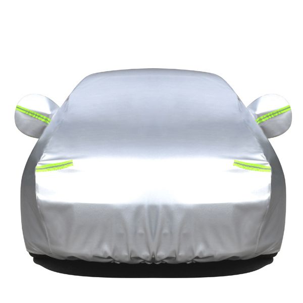 

general car cover car hood thicken rainproof sunscreen heat insulation silver for