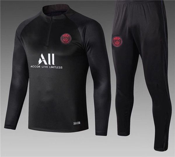 

top quality 2019 PSG soccer training suit с длинным рукавом MBAPPE CAVANI Jerseys 19 20 21 maillot de foot paris футбольная куртка спортивный костюм комплект