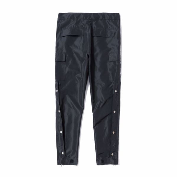 

europe and america tide brand luxury designer men pants fear of god casual trousers fog essentials 6th drawstring ribbon overalls pants, Black