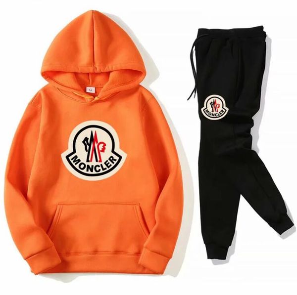 

brand mens sweat suit casual fashion spring autumn long sleeved two-piece jogger set ladies fall tracksuit sport jogging hoodies+pants, Gray