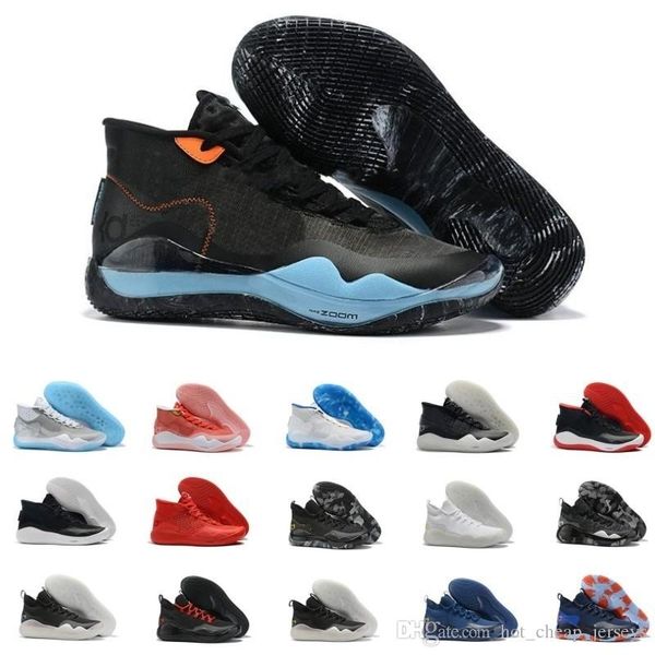 

mvp kevin kd 12 11 anniversary university 12s 11s oreo men basketball shoes usa elite kd12 eybl multicolor sports sneakers