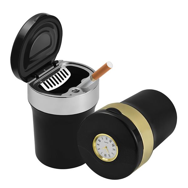 

car with led light portable creative stainless steel ashtray