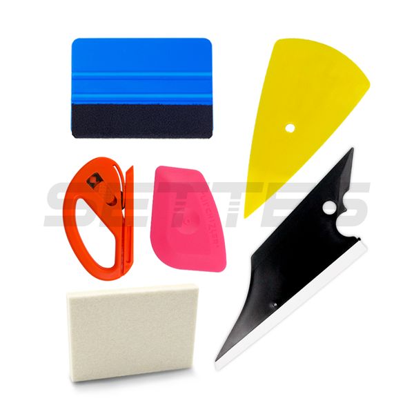 

car wrap application vinyl tool kit felt squeegee snitty cutter 6pc tool set