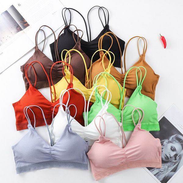 

wrapped chest seamless beauty back strap stereotypes gathered bra back underwear bralette bras, Black;white