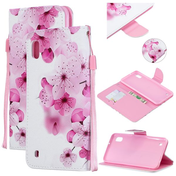 

for samsung a10/a20/a30 smartphone case pu leather wallet design cellphone cover with card holder stand available