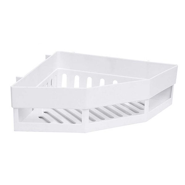 

of punch corner shelf triangle rack bathroom shelf wall mount storage holder non-marking