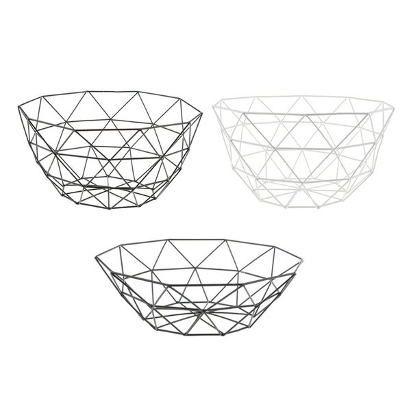 

3x kitchen storage houseware 10inch dia large deep bowl fruit bread bowl basket