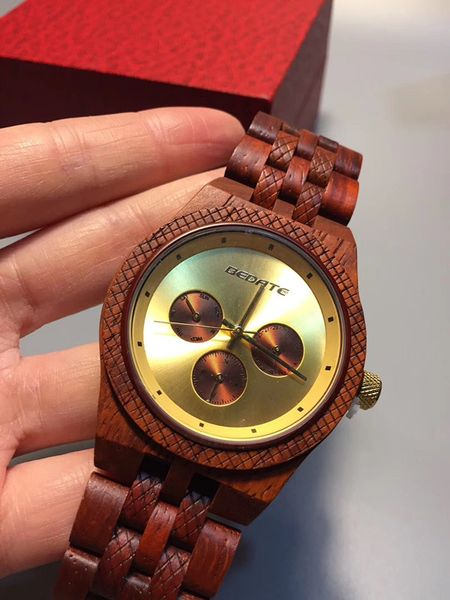 

creative new mahogany boutique quartz watch outdoor indoor car business leisure entertainment high-end gift classic gift box