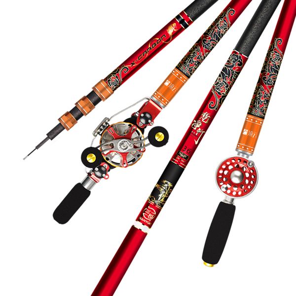 

4.5m 5.4m 8.1m 9.0m hollow rod super hard taiwan fishing oltas carbon fiber positioning carp fishing peche vara de pesca