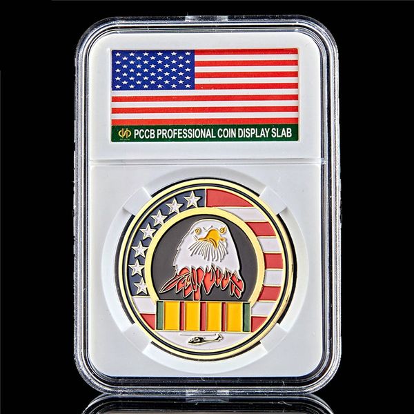 

Welcome Home Brother USA Glory Gold Plated 1oz Challenge Commemorative Coin US Eagle Coin Collectible W/Pccb Box