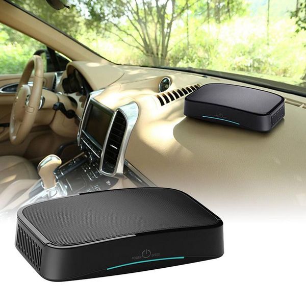 

intelligent and efficient conductor start large area of inlet high power with three levels twin turbo fan car air purifier