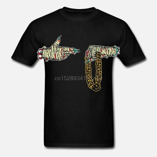 

men funy t-shirt run the jewels merch tshirs women t shirt, White;black
