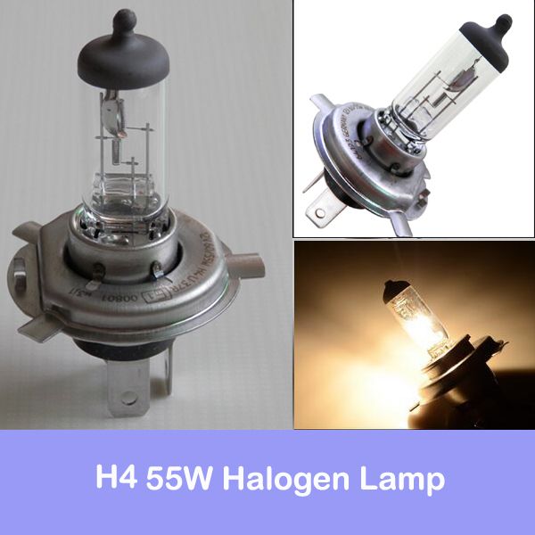 

2pcs h4 55w 12v 4300k amber-white fog lights halogen bulb car headlight lamp car light source parking head auto