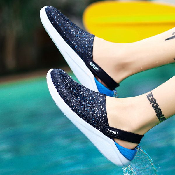 

Sandals Men's Summer Porous Shoes Men chao tuo Closed-toe Dual Purpose-Style Outer Wear Anti-slip Sandals Men's Slipper Sandals