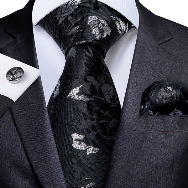 

европа склад tie set black флористических для мужчин silk оптового классического woven галстук платок cufflink wedding business n-7196, Black;blue